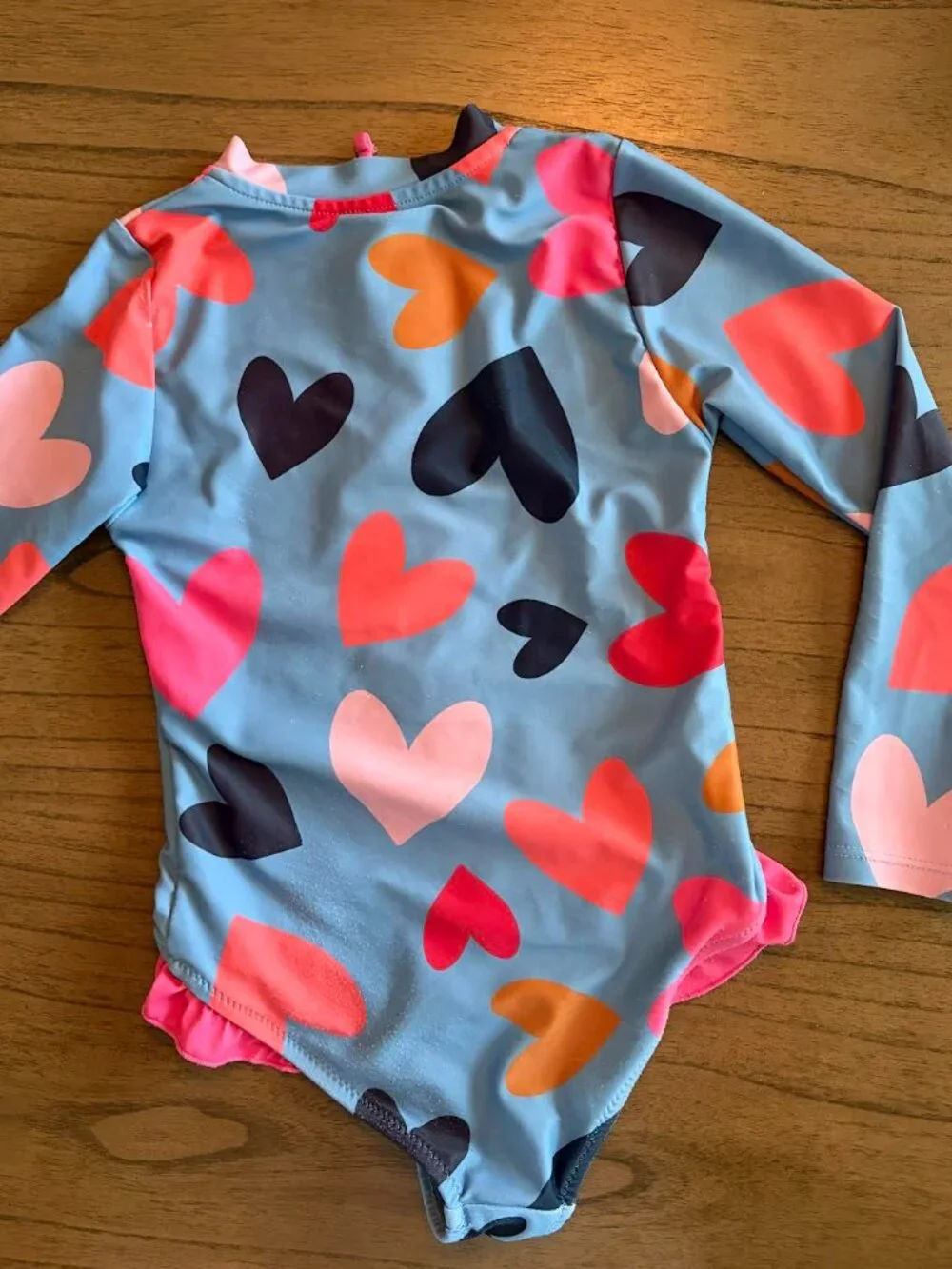 PInk Chicken Toddler Swim Suit  4T